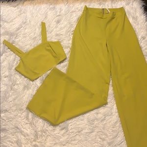 Yellow two piece set